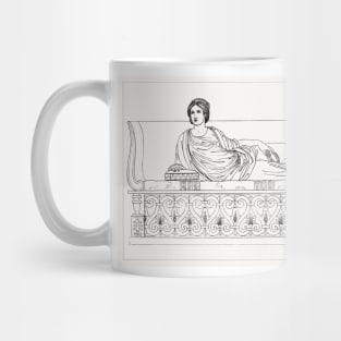 Roman Lady on a Couch Mug